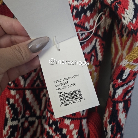 Mother The Belted Short Cardigan in Bass Culture - Picture 6 of 8